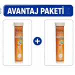 2'li Avantaj Paketi OrbiVital C Vitamini Çinko ve D3 Vitamini Efervesan Tablet