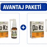 2'li D3 ve K2 Vitamini sıvı (25 mcg + 50 mcg) 20,1 ml damla / sprey
