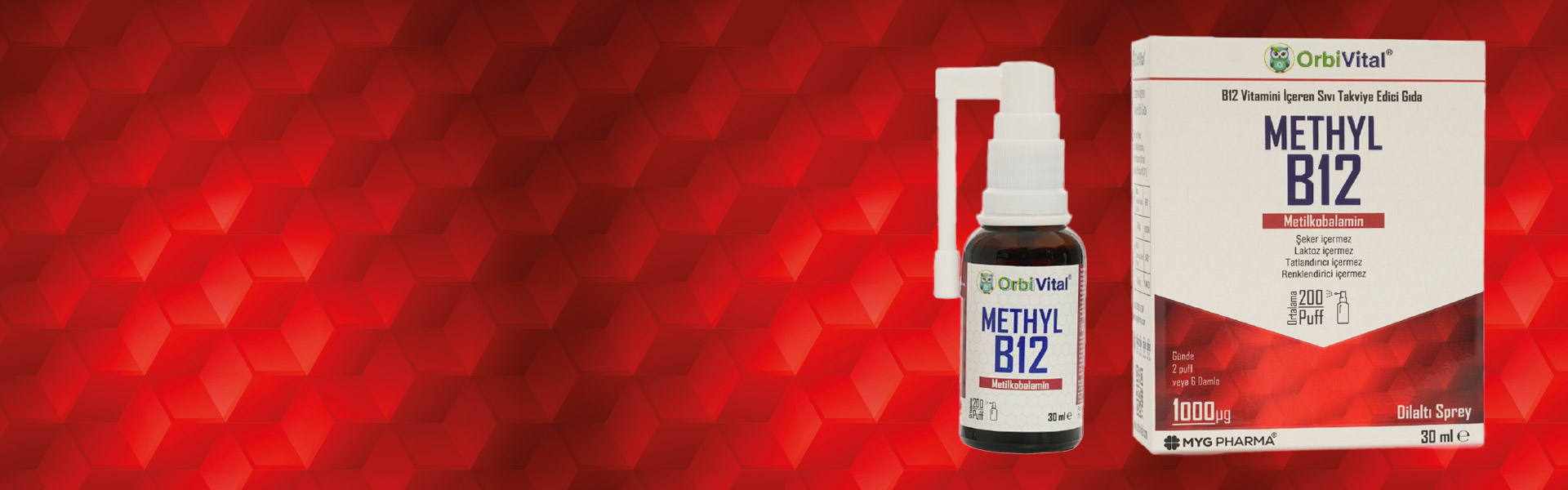OrbiVital B12 Vitamini Metilkobalamin